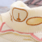 Women's Autumn Half Turtleneck Kitten Embroidered Knit Sweater