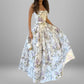 Elegant, Flowy Slip Dress With A Chic Print