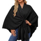 Loose V-neck Shawl Cape Fashionable Jacket