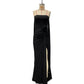 Elegant Solid-color Sexy Strapless Bodycon Floor-length Evening Gown For Women