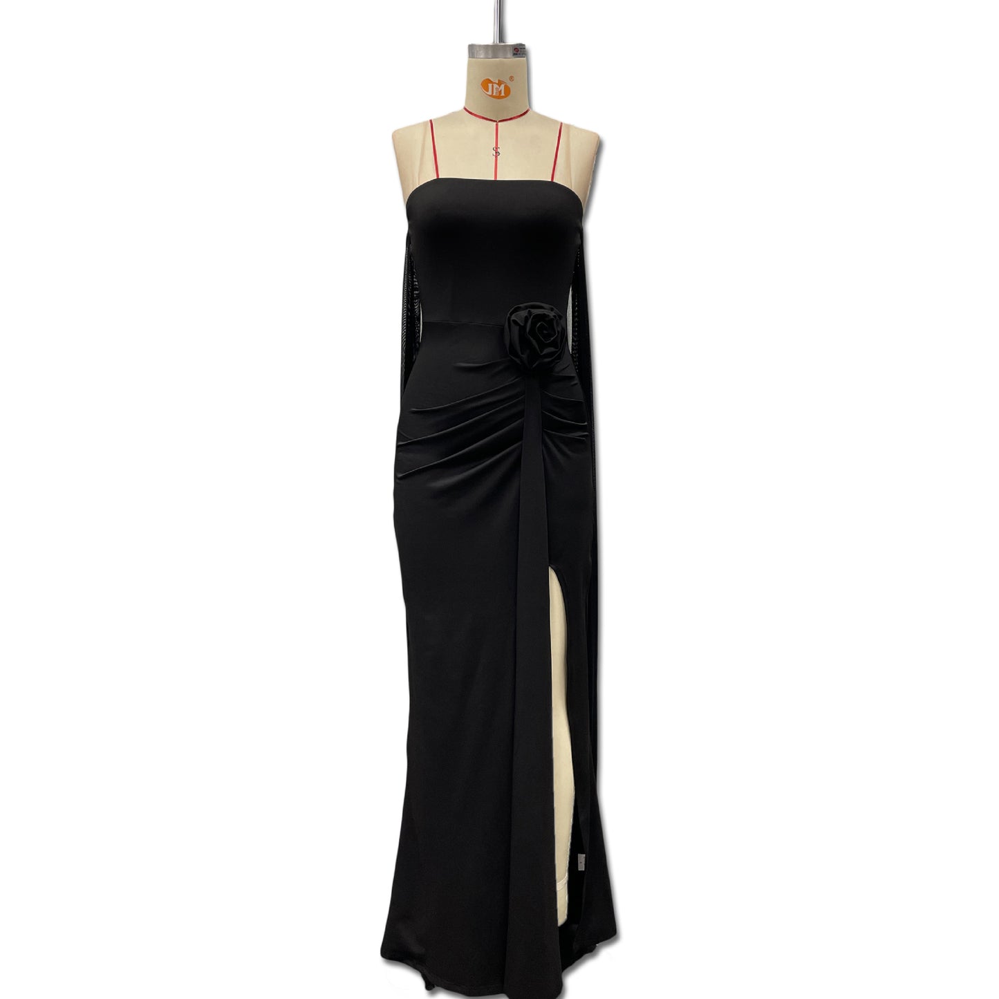 Elegant Solid-color Sexy Strapless Bodycon Floor-length Evening Gown For Women
