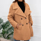 Lamb Fur Coat Loose Lapel Plush Windbreaker Women