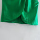 Women's Silk Satin Texture Halter Neck Bolero