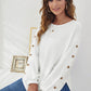 Ladies Casual Lantern Breasted European And American T-Shirt