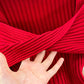 Robe mi-longue en tricot à fines bretelles