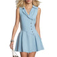 Designer-style Asymmetrical Sleeveless Dress