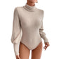 High Collar Long Sleeve Slim-fit Elegant Jumpsuit