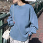 Loose Casual High-grade Waffle Bottoming Shirt