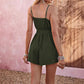 Women's Wide-leg Sleeveless V-neck High Waist Lace-up Jumpsuit