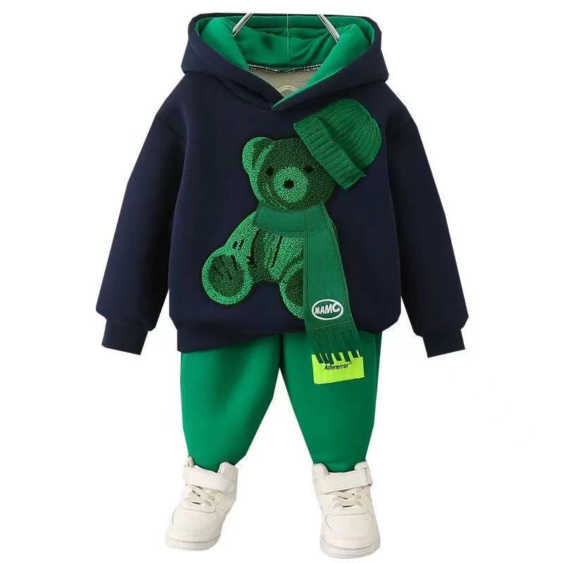 Ensembles pour garçons et filles, vêtements pour enfants à la mode, pull de sport pour le printemps et l'automne