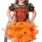 Girls' Halloween Mesh Cake Short Sleeve Dress