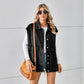 Denim Vest With Big Pockets Fashion Sleeveless Outwear Vest For Womens Clothing