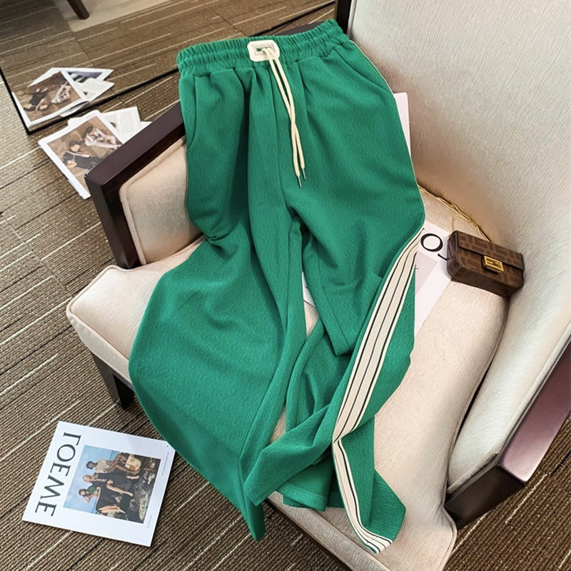 Youthful Western-style Fashionable Wide-leg Pants Two-piece Set