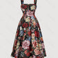 Women's Fashionable Slim-Fit Printed Strap Dress