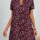 Women's Printed Short-sleeved Mid-length Shirt Dress