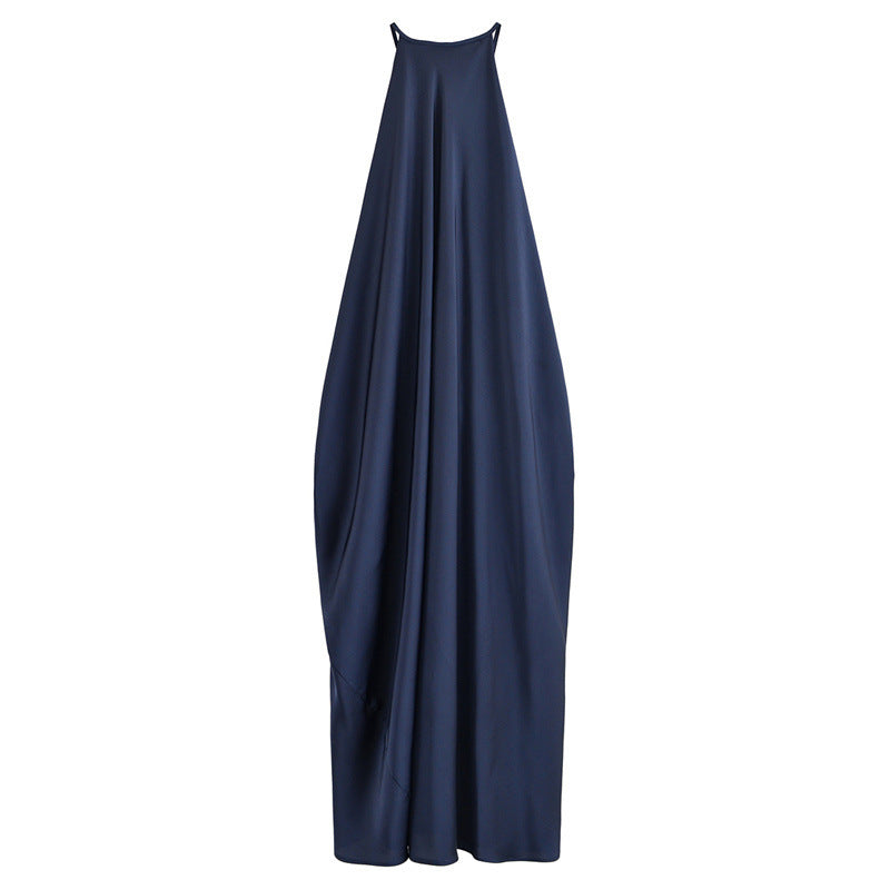 Strapless Silk Texture Sleeveless Dress