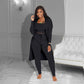 New Autumn And Winter Women's Clothing Fashion Coat And Trousers Three-piece Suit