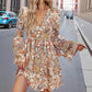 V-neck Long Sleeve Women's Dress