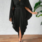 Women's Cloak Pleated Wave Dress