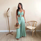 Camisole Pleated Loose Wide Leg Pants Two-piece Set