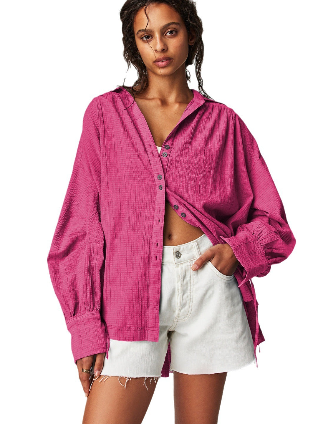 Casual Top Versatile Lantern Sleeve Jacket