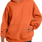 Sweats à capuche pour femmes avec poches, sweat-shirt tendance uni, pull à capuche surdimensionné, vêtements pour femmes