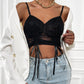 Black Lace Sling Hollow Perspective Slim Fit