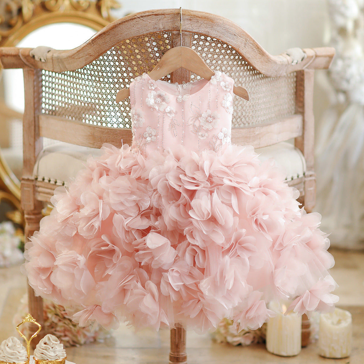 Girls' Niche High-end Host Performance Beautiful Princess Dress