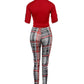 Ensemble polo à manches longues et leggings à la mode