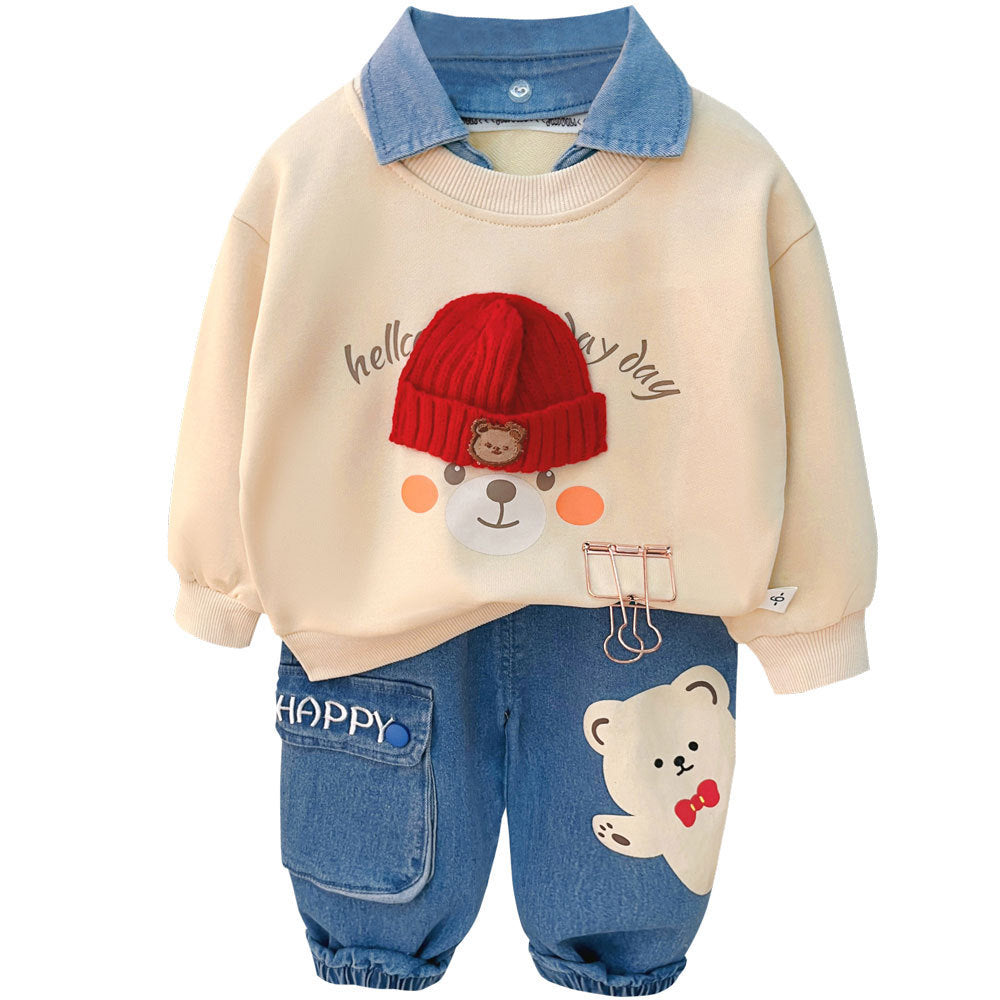 Spring And Autumn Children's Split Suit