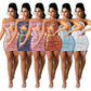 Chest Wrapped Hanging Neck And Buttocks Irregular Dress