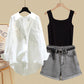 Ensemble trois pièces chemise et short style tempérament de Fried Street