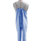 Sling romper pocket cotton and linen stripes