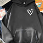 Nouveau pull à capuche simple et basique avec impression 3D numérique « Love » pour hommes et femmes, motif planète