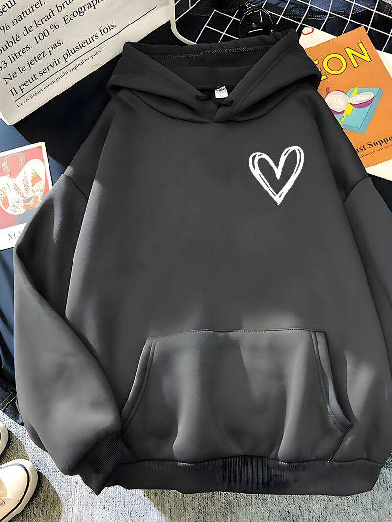 Nouveau pull à capuche simple et basique avec impression 3D numérique « Love » pour hommes et femmes, motif planète