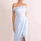 European And American Tube Top Split Socialite Style Slim Fit Dress
