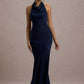 French Fishtail Shoulder Banquet Temperament Dress