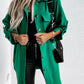 Autumn And Winter European And American New Fashion Bandage Solid Color Woolen Coat