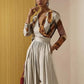 Stylish And Minimalist Womens Long Sleeve Wide Leg Jumpsuit
