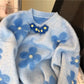 New Style Beaded Flower Design Foreign Style Top