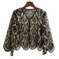 Women's Fashionable All-matching Party Banquet Sequined Coat