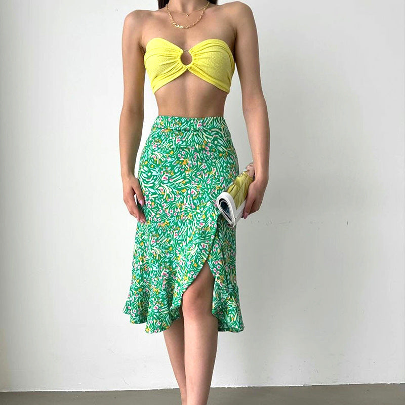 Elegant Floral Sale Skirt