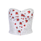 Ladies' Fashionable Splicing Show Bust Tube Top