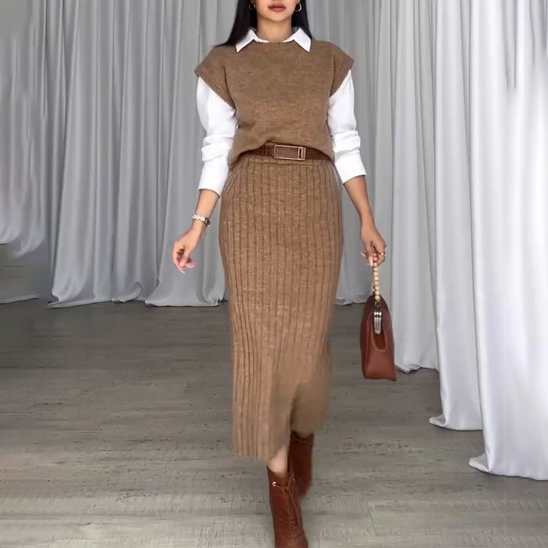 Women's Slimming Dress Two-piece Suit