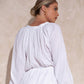 Cotton Long Sleeve Shorts Ruffled One-piece Pajamas Ladies' Homewear