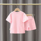 T-shirt à manches courtes en coton avec dessin animé pour garçon et fille