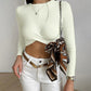 New Design Sense Slim Fit Slimming And Short Student Slim Fit Top