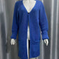 New Solid Color Loose Knitted Sweater Mid-length Coat
