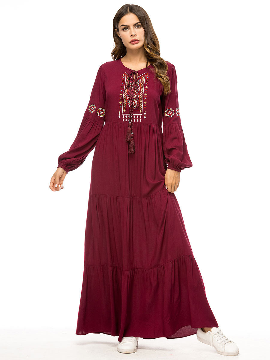 Robe simple brodée