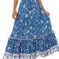 Bohemian Vacation Skirt Ruffled Big Hem Skirt